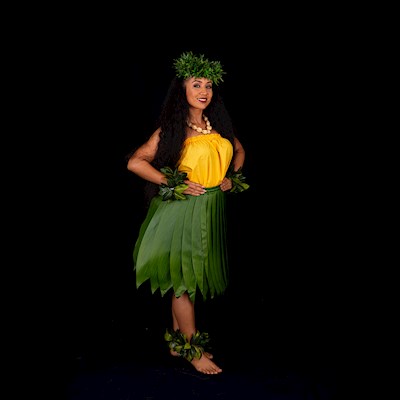 Womens Hawaiian Straw Hula Skirt 