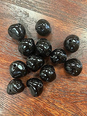 Black Loose Kukui Nut Bags                                                 