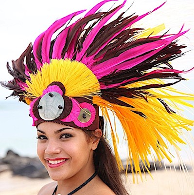 Otea Headdress Details Aloha Hula Supply - Diy Hawaiian Headpiece